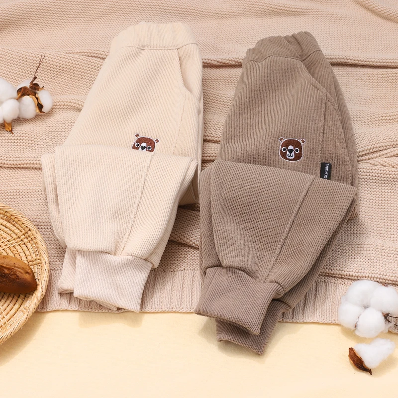 童装儿童秋装裤子秋冬款运动裤男童加绒卫裤男孩外穿长裤 X3231