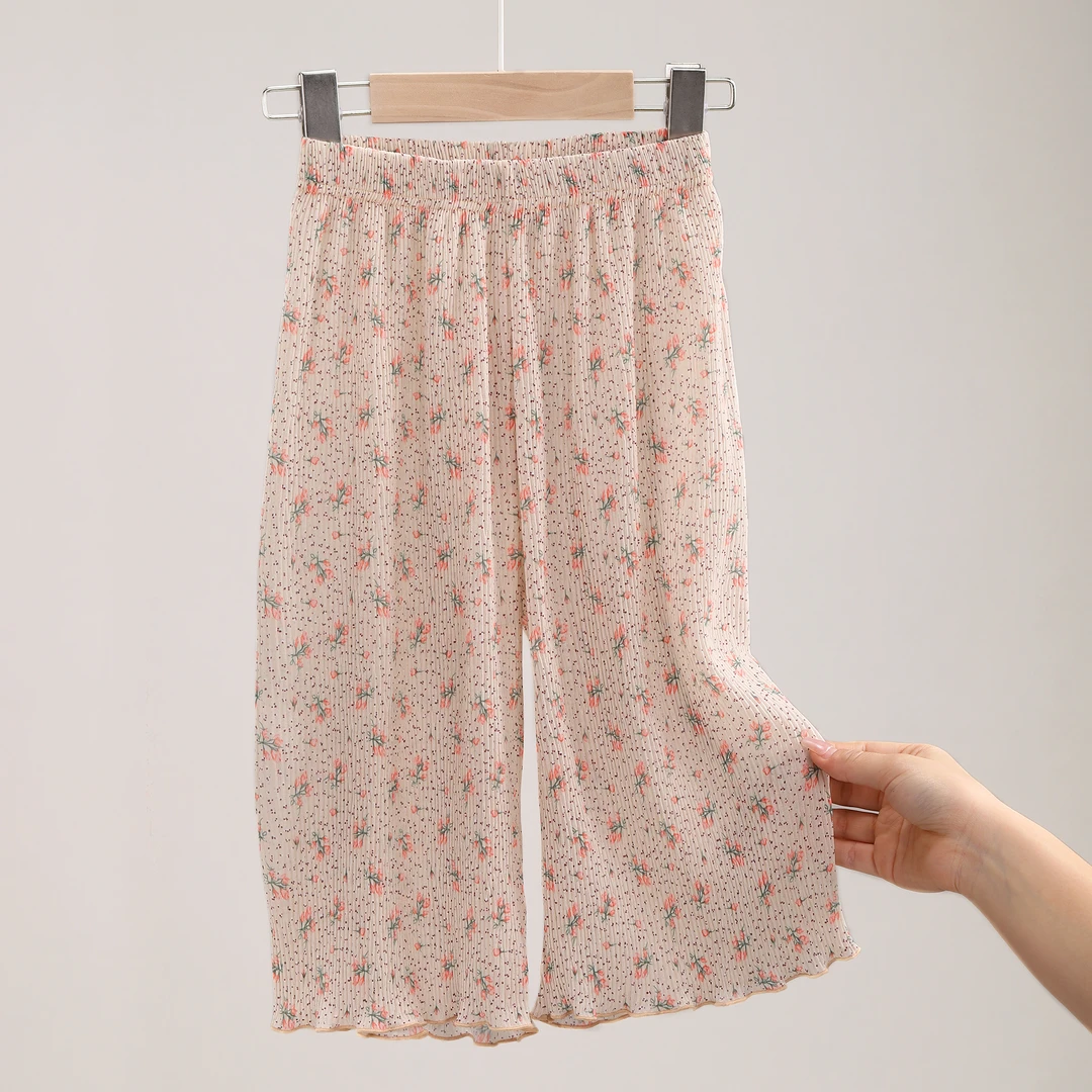 女童裤子宝宝女大童韩范童装儿童阔腿裤初中生防蚊裤 2107/2120