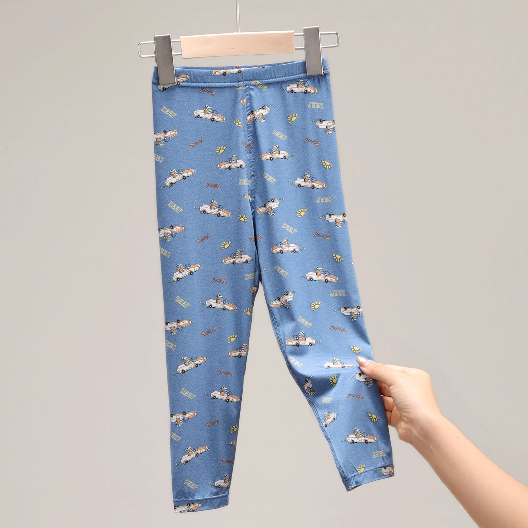 清仓儿童秋裤男童保暖裤内穿男孩裤子莫代尔宝宝线裤中大童1084