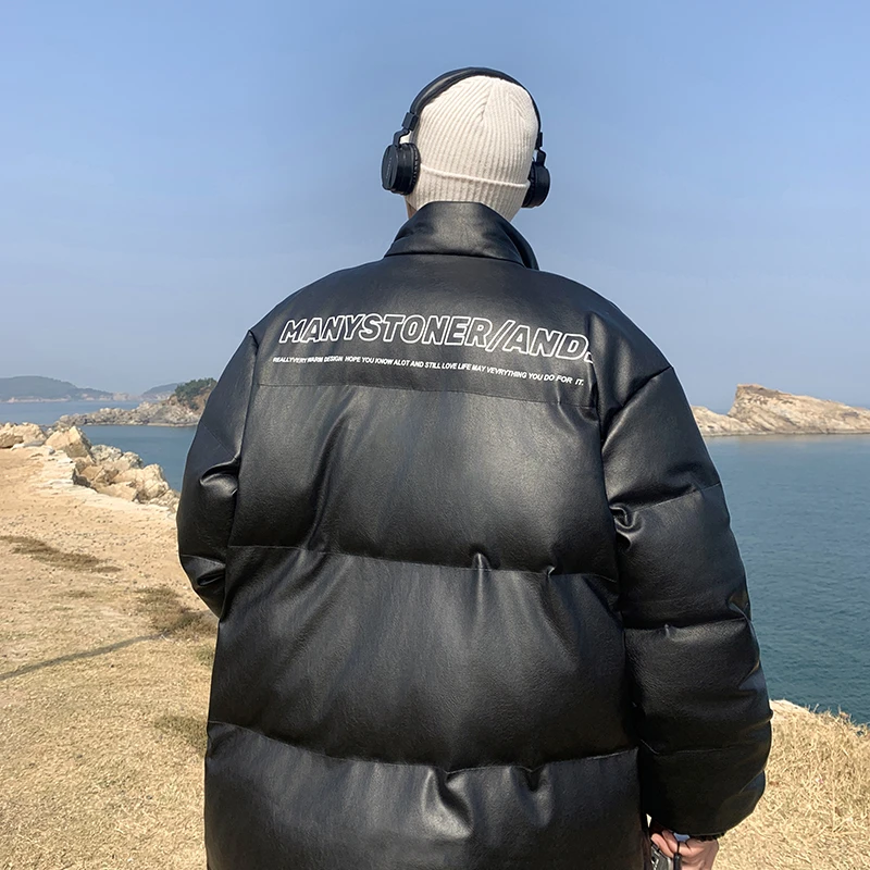 WT63857 棉服男冬季高街加厚面包服美式高级感痞帅男装棉袄