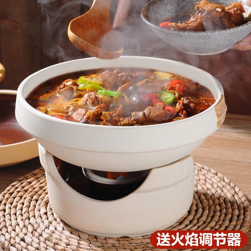 苏泊尔固体酒精炉子小火锅商用干锅锅具小锅仔陶瓷砂锅炖锅煲仔老