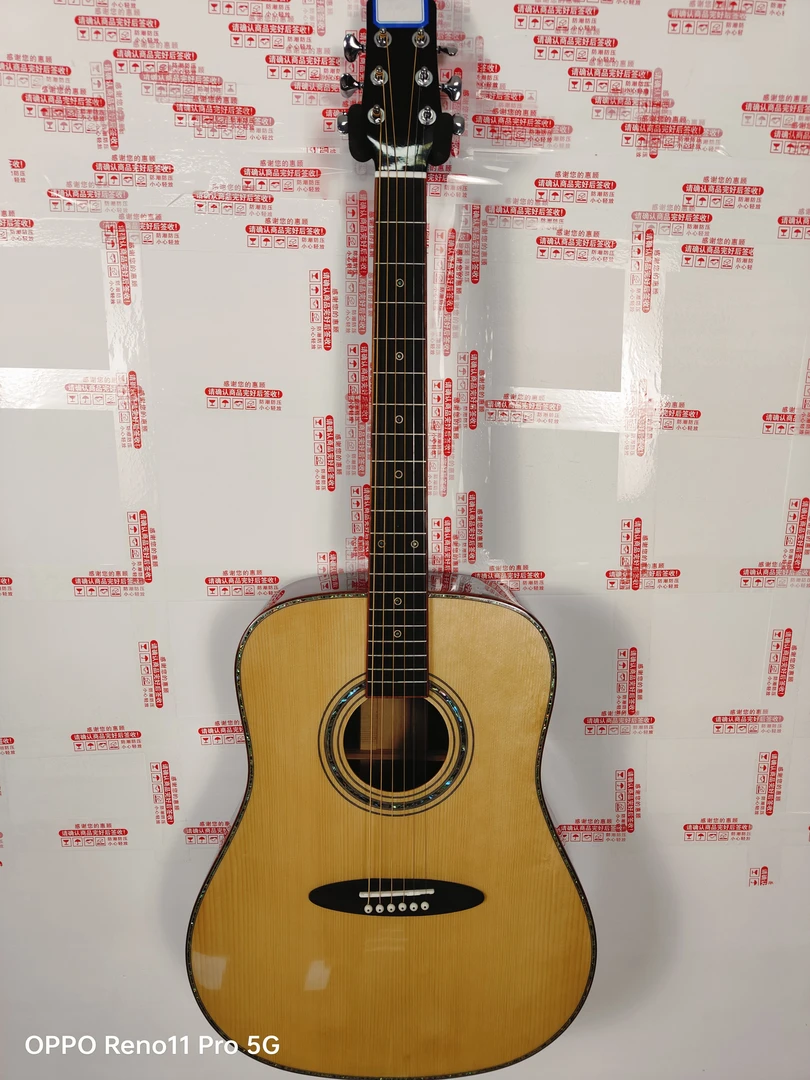 41寸D桶面板云杉侧背玫瑰木全单吉他