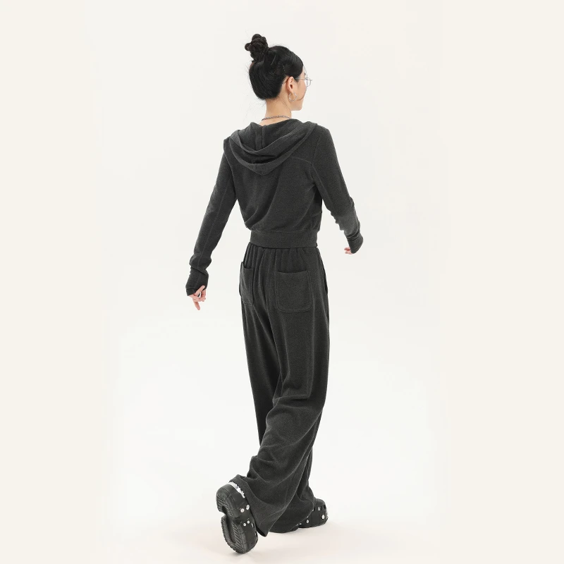 潮牌秋季休闲运动套装女2024春秋新款连帽卫衣两件套早秋减龄穿搭