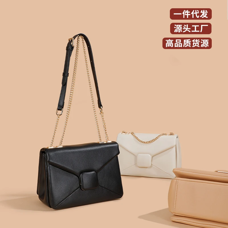 【乔帮主高奢女包】爆款设计师款牛皮单肩手提包女包