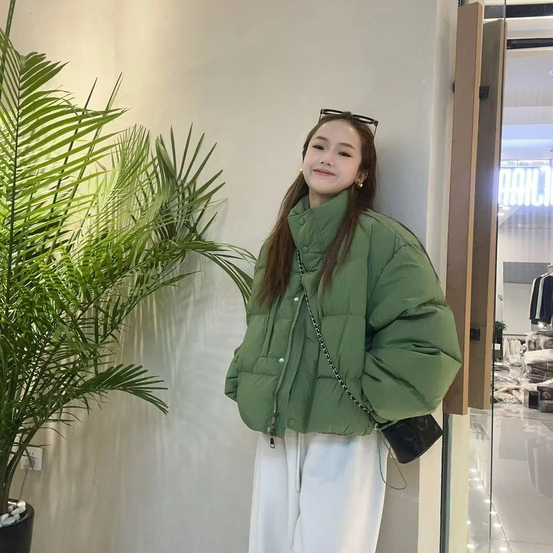 立领羽绒服百搭韩版【喜田】#5722