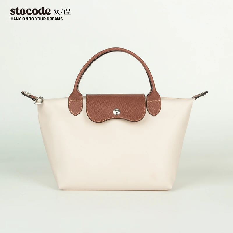 stocode 【中号】饺子包托特包超轻时尚防水女包短手提可斜跨大容量