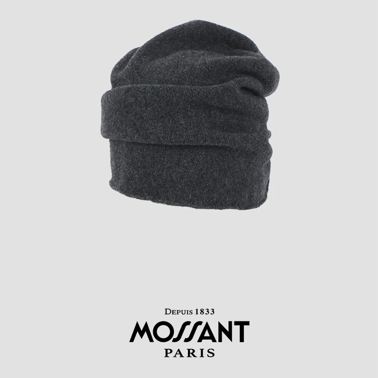 MOSSANTAW24 秋冬新款 羊毛羊绒堆堆帽