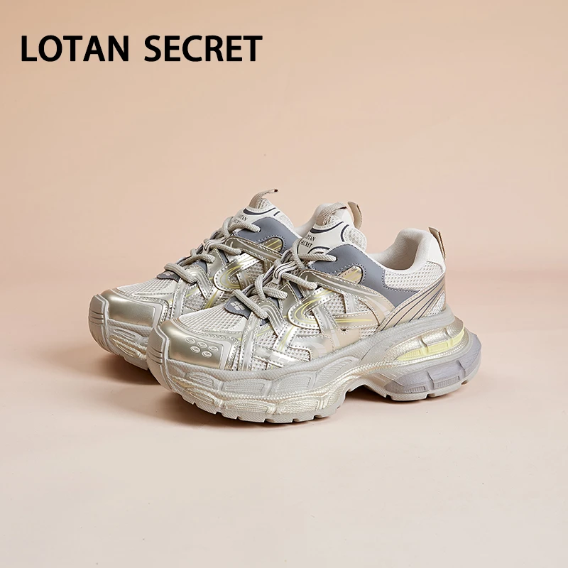 【6公分】周雨桐同款复古运动鞋休闲老爹鞋秋冬款跑步鞋星河轨迹