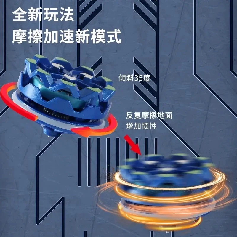 新年新款手持烟花陀螺会冒火的发光旋转爆旋陀螺对战解压玩具zz