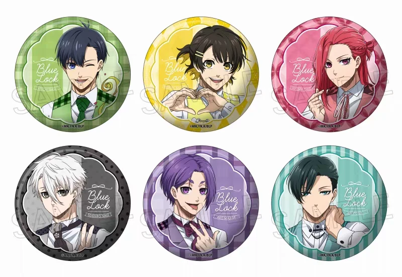 蓝色监狱气球花束吧唧徽章  全6款 盲盒