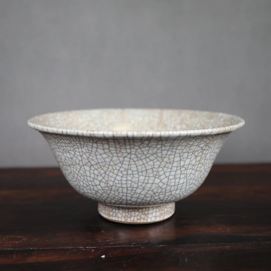 【国营文物商店】c1456/哥窑贡碗/清