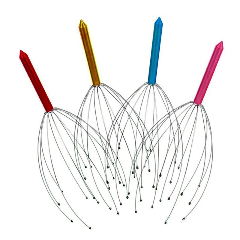 升级版20爪不锈钢丝头部八爪鱼头皮按摩爪灵魂提取神器