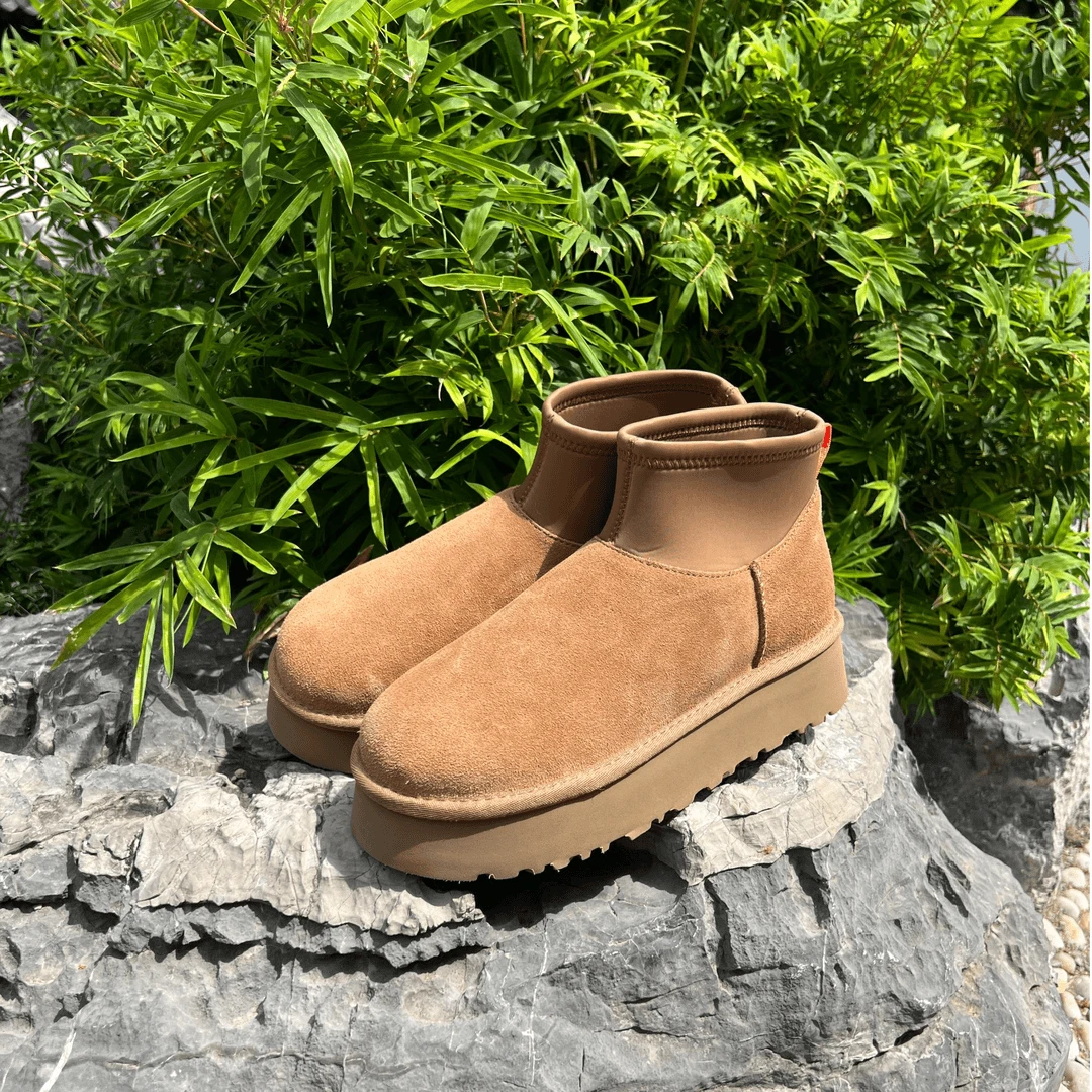 【皮毛一体】mini迪普厚底雪地靴短筒女鞋冬季保暖增高桑坡