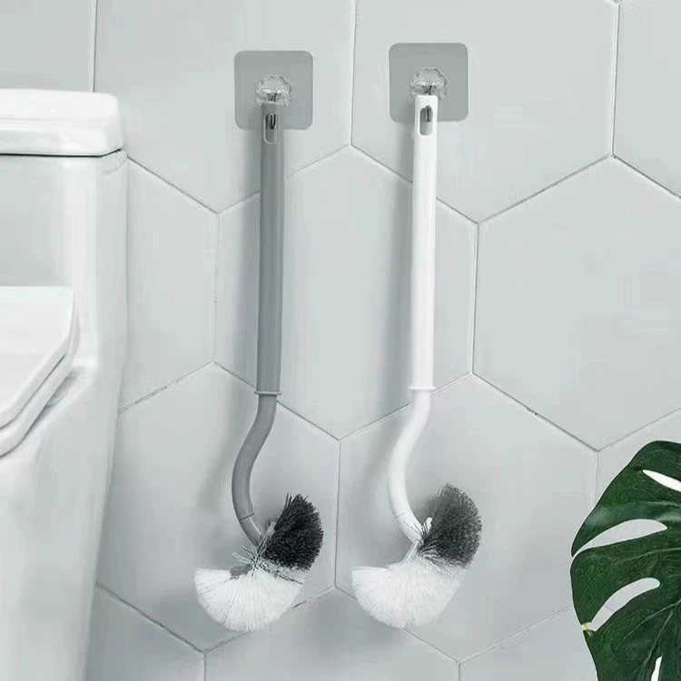 日式马桶刷家用长柄无死角清洁软毛刷卫生间壁挂式