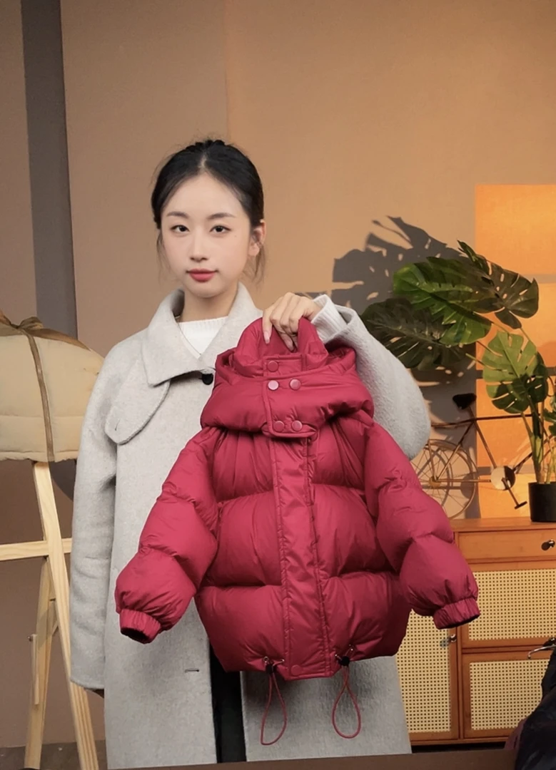 KSHA专属【90白鸭绒羽绒服】男女同款儿童加厚纯色羽绒服保暖潮宽松