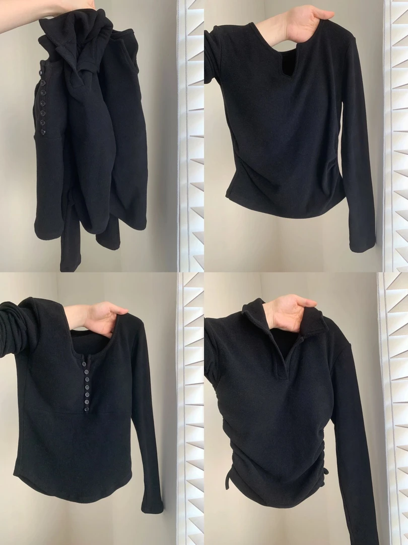 JoyceBra 带胸垫上衣打底衫收腰显瘦长袖T恤外穿秋衣保暖内衣女秋