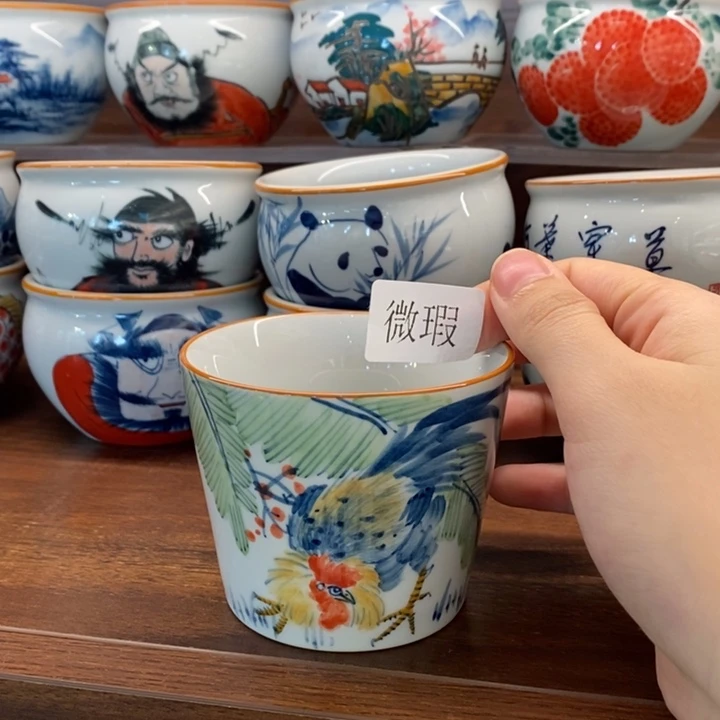 釉下老陶泥手工绘制