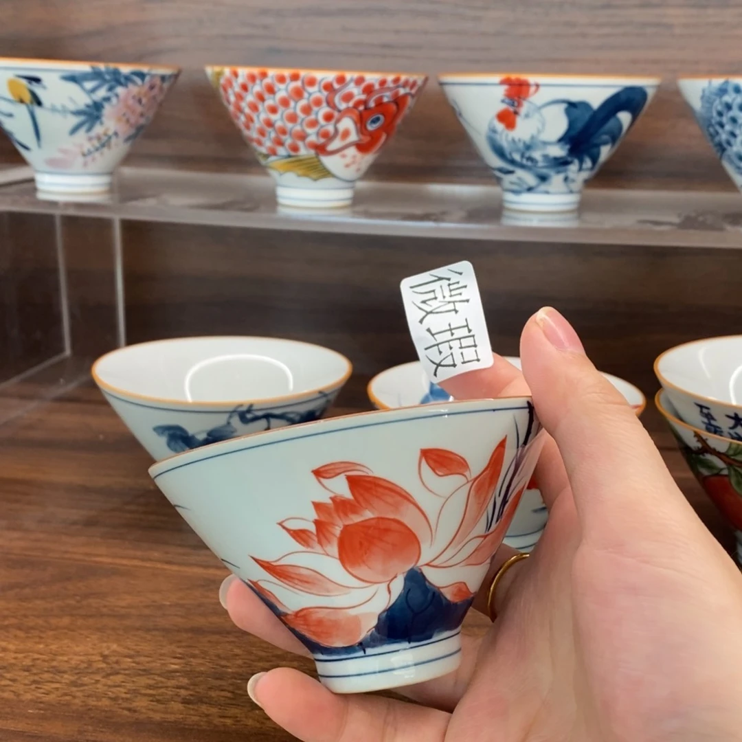 釉下老陶泥手工绘制