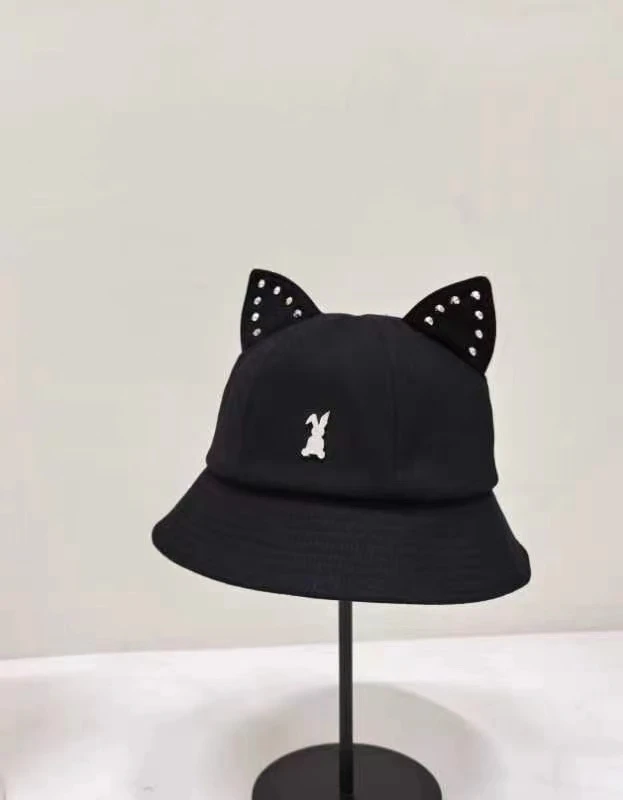 帽之都设计师折耳兔耳朵渔夫帽22664
