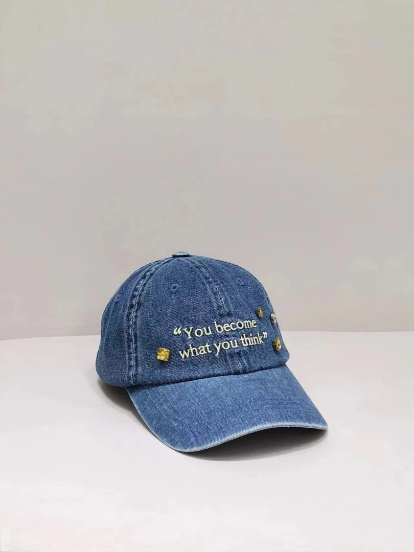 帽之都高级感水钻牛仔刺绣棒球帽609