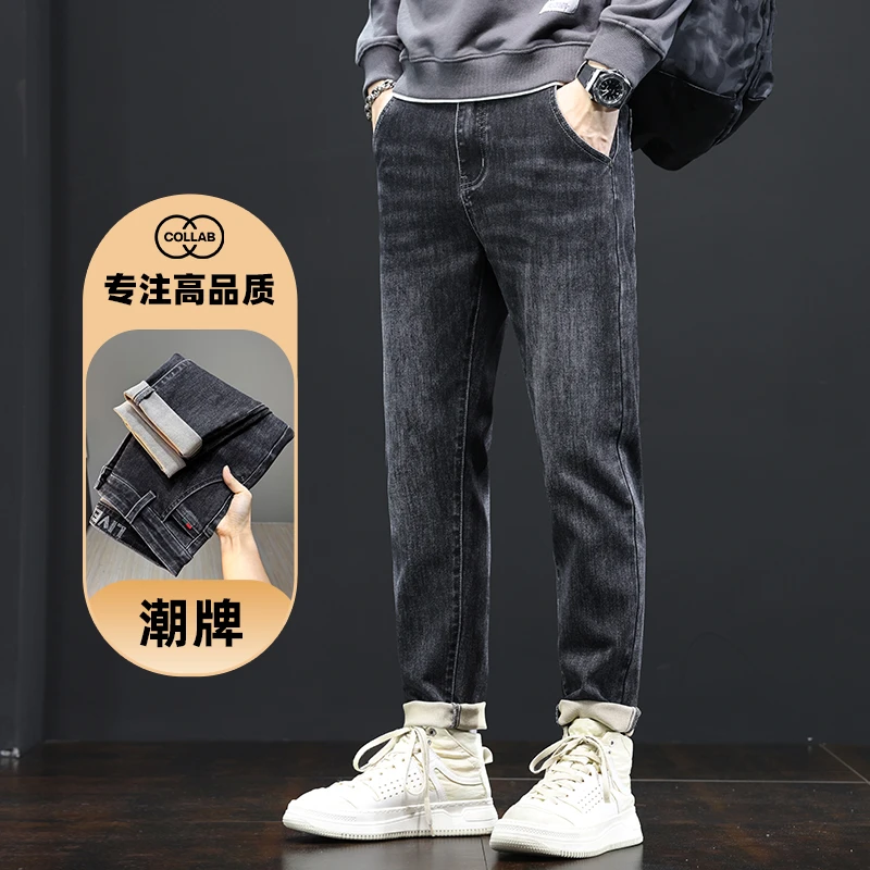 吉奈鸟2024秋冬百搭牛仔裤修身高品质潮流时尚休闲男裤7620