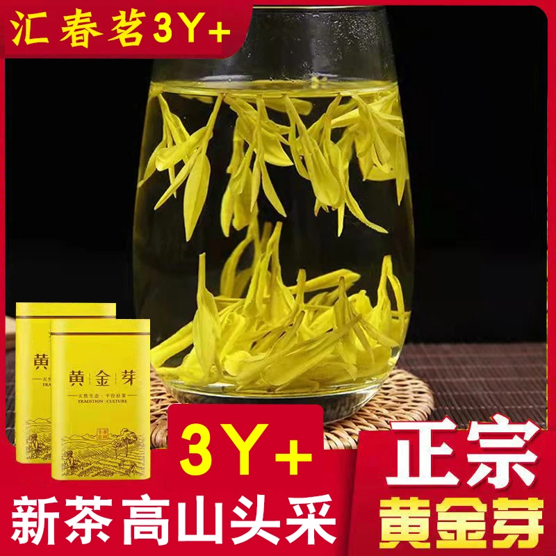 黄金芽【头采3Y+】新茶高山花香豆香浓香耐泡鲜香爽口回甘