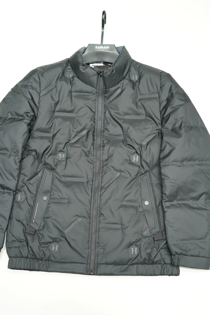 H0806男款时尚户外男士黑色连帽中长款秋冬