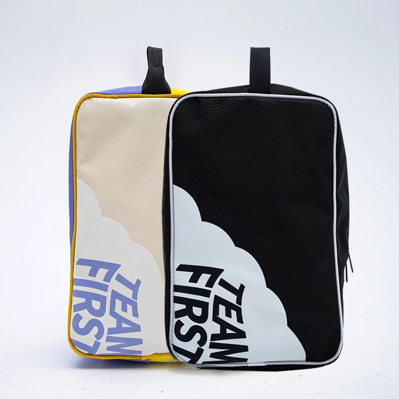 山系羽毛球鞋袋收纳包黑色手提足球鞋篮球鞋运动健身旅行便携鞋包