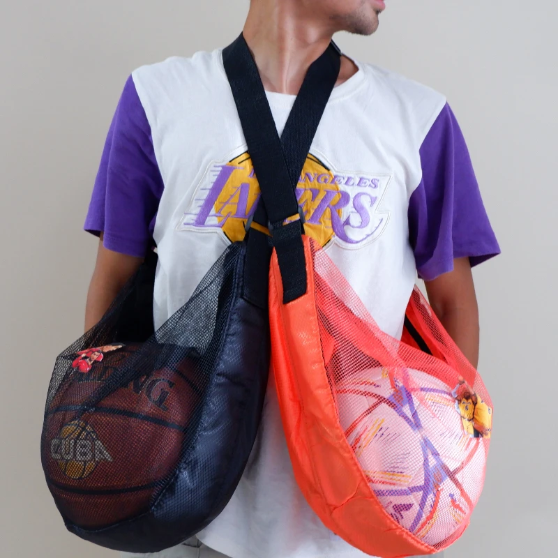 篮球网兜GOBOYES球兜装球网袋足球排球网袋篮球包训练网袋可定制