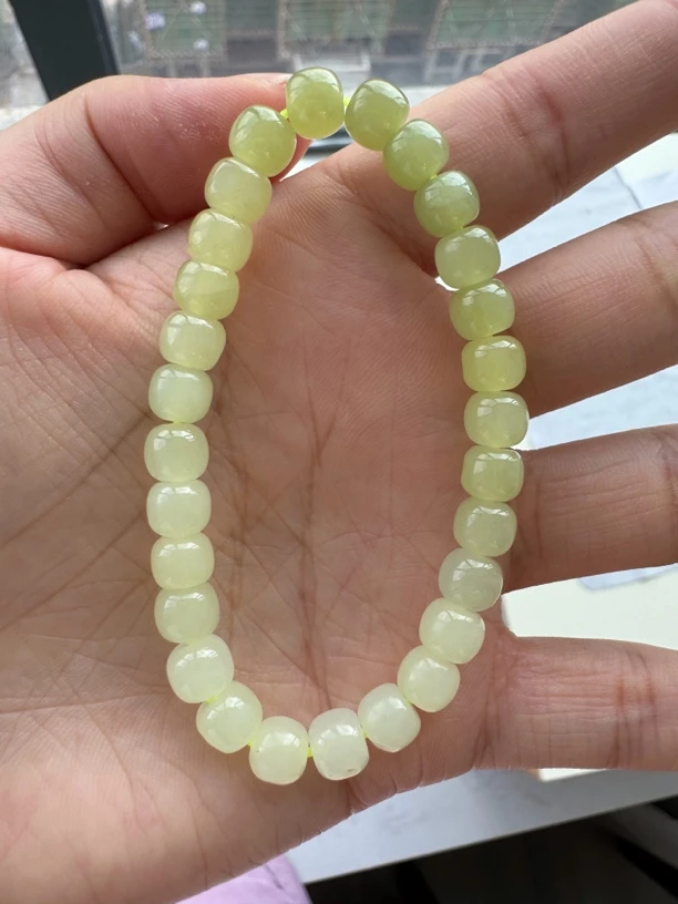 和田玉黄口渐变手串7mm多样性发一两条能凑一条好的