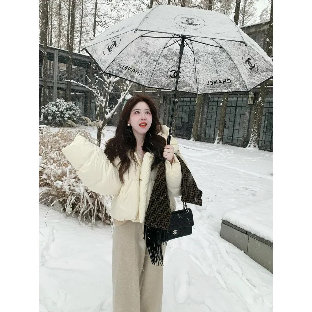 2024初冬新款韩系穿搭高级感保暖棉服外套女搭配休闲裤显瘦两件套