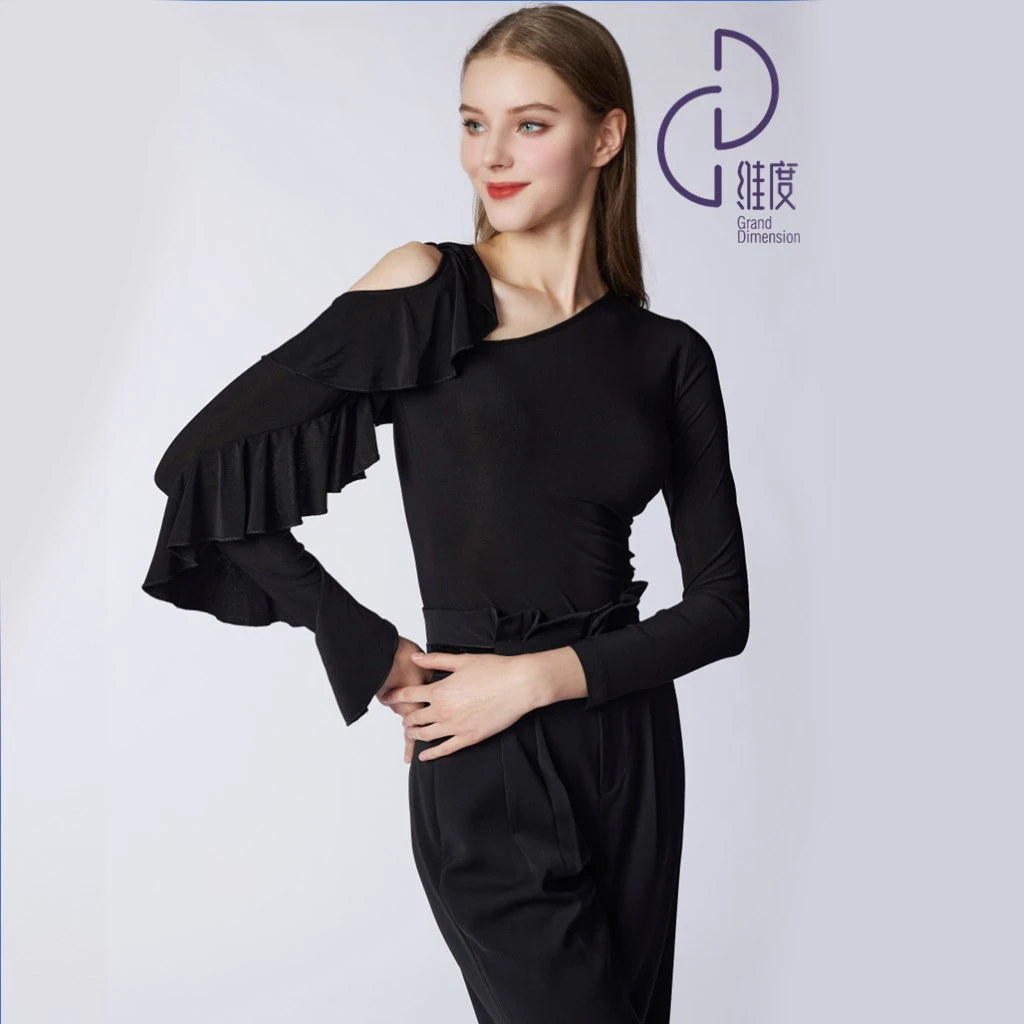 【维度舞服】Y376女士上衣摩登舞拉丁舞广场舞练习赛服溯源好物