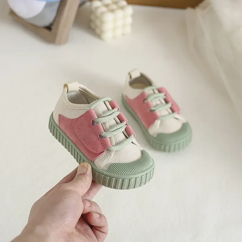 学步鞋软底防滑婴儿鞋小童帆布鞋女宝宝板鞋男童春秋透气儿童鞋子