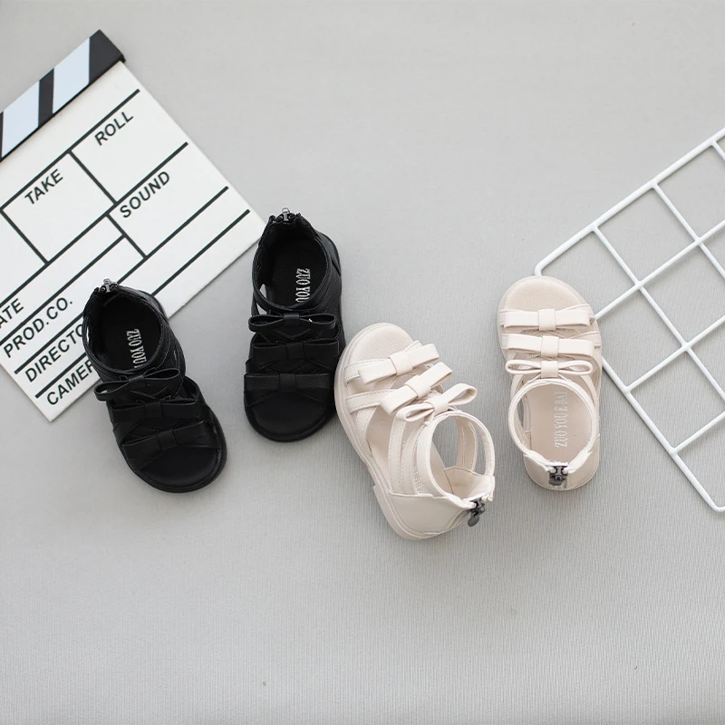 女宝宝罗马凉鞋2024年夏季洋气婴儿软底公主小童1一3岁女童鞋百搭