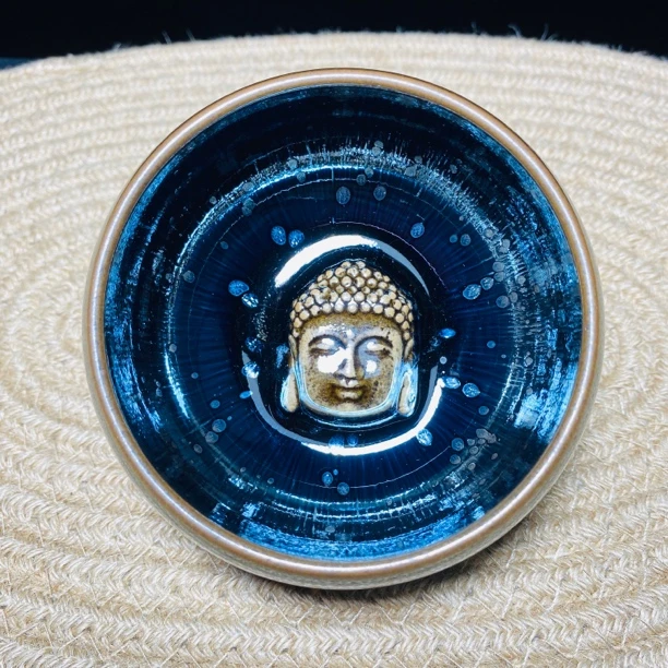 建窑建盏油滴主人杯陶瓷茶具天目送礼寓意好茶盏品茗杯