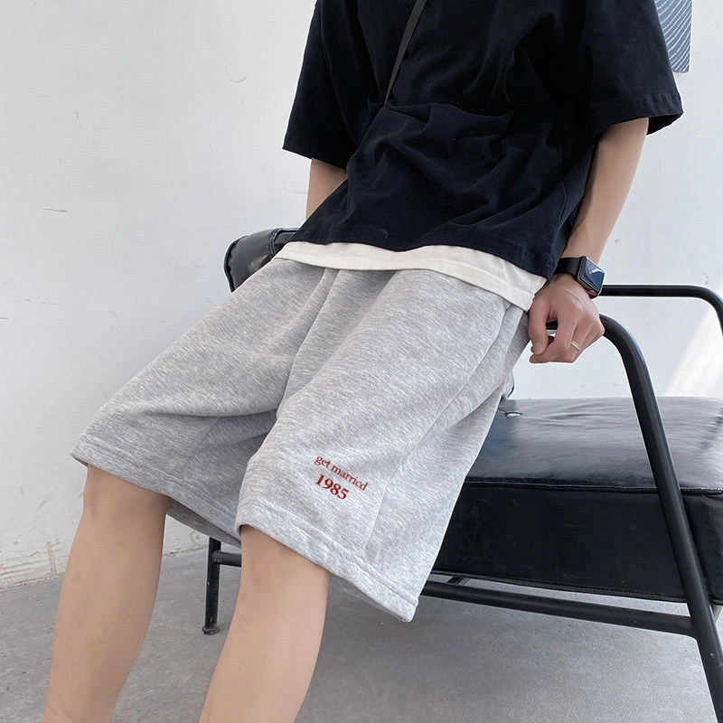 男士短裤夏季外穿薄款ins港风宽松韩版百搭五分裤潮流休闲运动裤