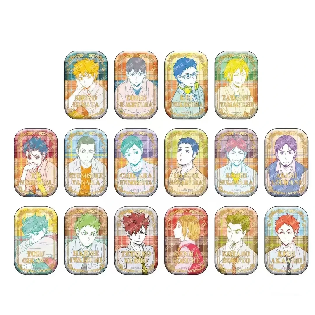 【平拆】排球少年 烫金方 【一弹】 吧唧 徽章 盲盒（代拆）