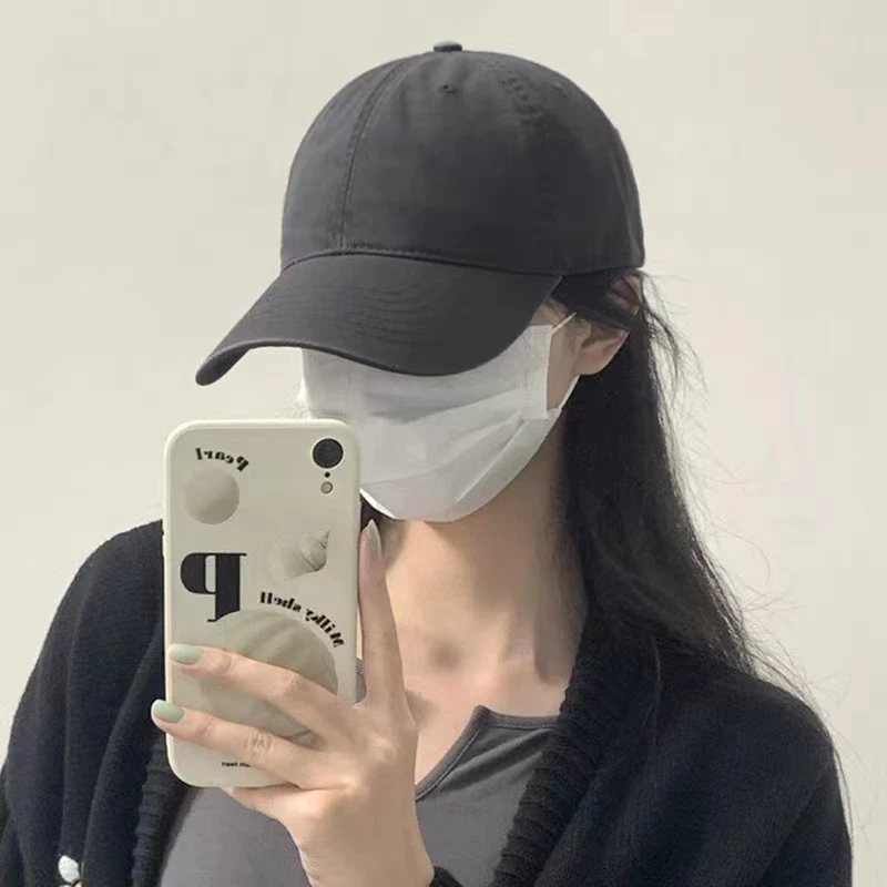 【纯色净版】韩国东大门高品质棒球帽显脸小简约大气极简风男女同款