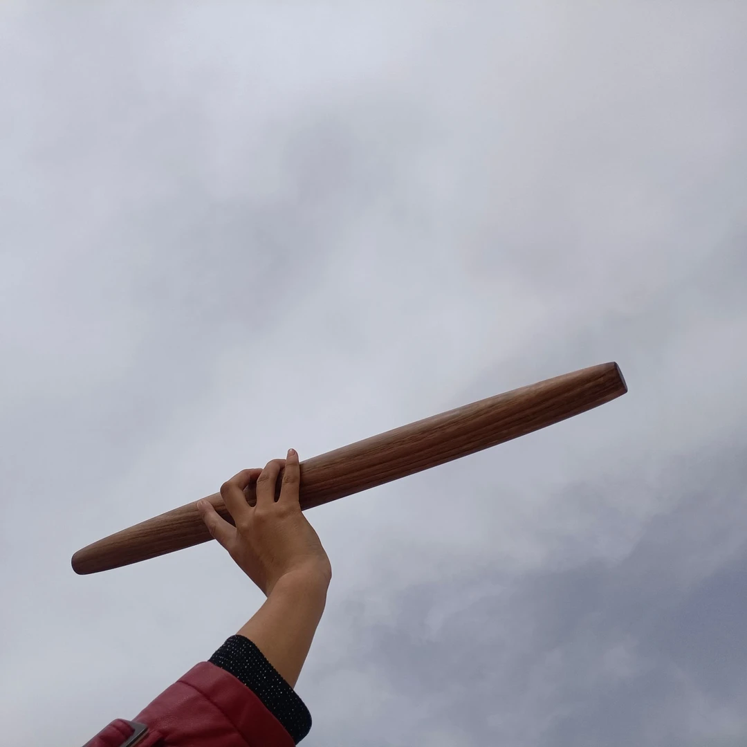 和核艺核桃木纯手工擀面杖家用大号