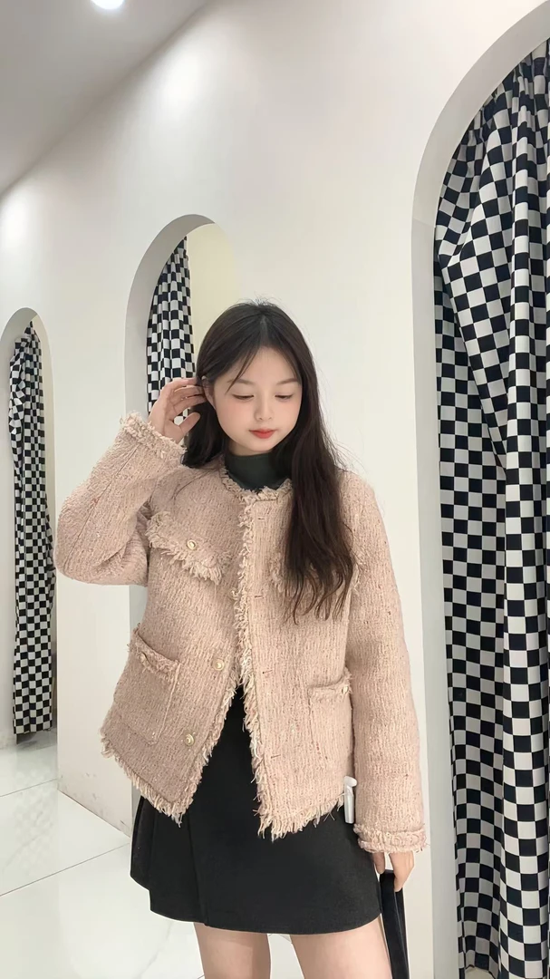 小香风外套保暖时尚温柔气质甜美