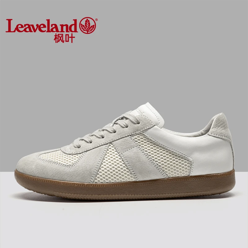 Leaveland/枫叶秋冬透气网面鞋男女同款情侣运动鞋德训鞋E2024C