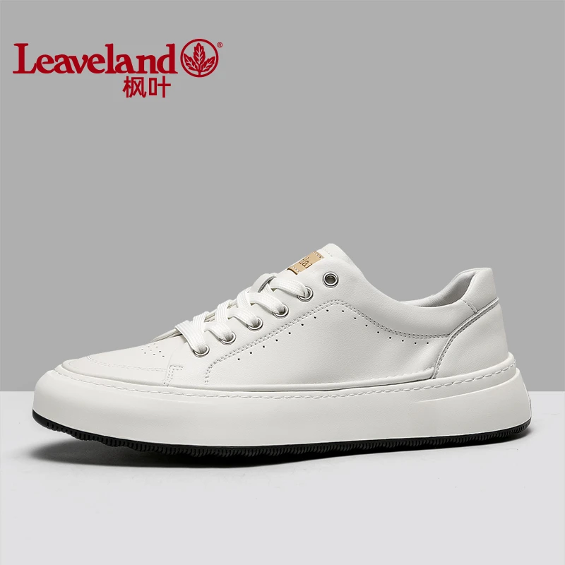 Leaveland/枫叶E2046 男士休闲板鞋舒适防撞鞋头厚底时尚 男款