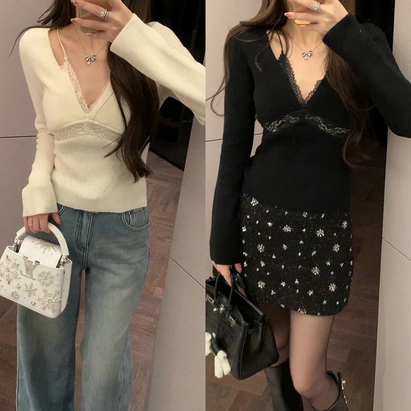 【mimius】七七 芭蕾女孩～纯欲蕾丝拼接上衣(含胸垫)WF11128