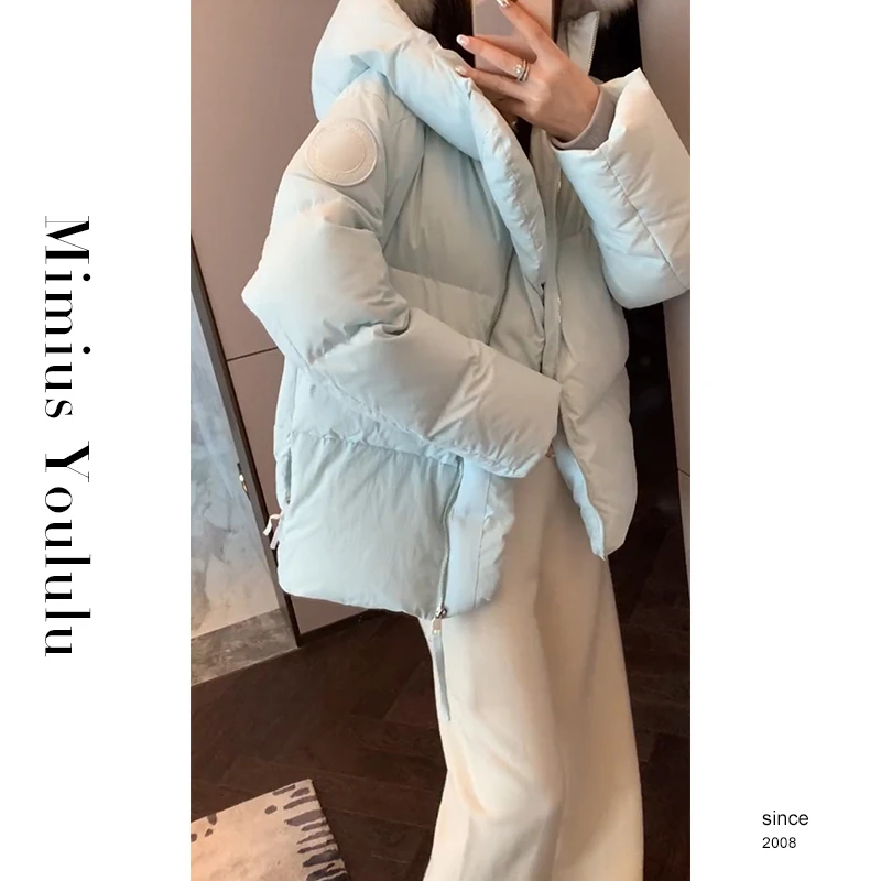 【mimius】七七【小鹅包】韩版小个子连帽鹅绒服外套 F08084
