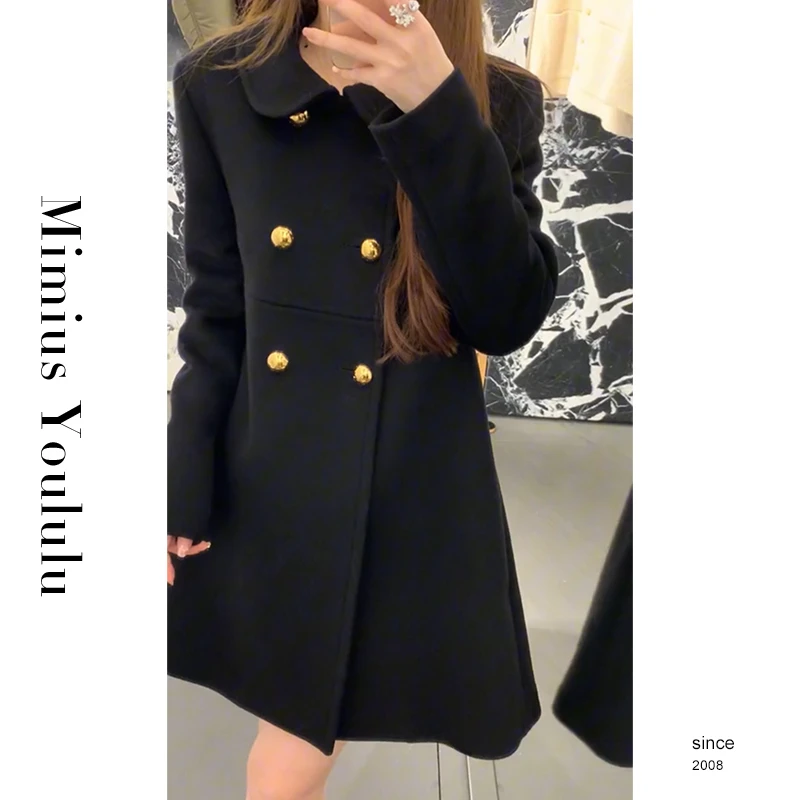 【mimius】七七 高奢线精裁重工羊 绒大衣 F10075