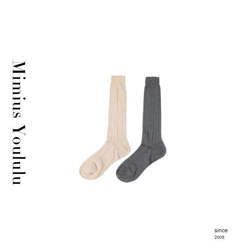 【mimius】七七  字母刺绣百搭袜子 WF07320