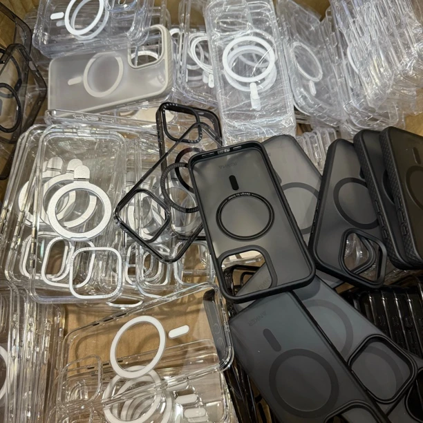 95新  大牌品手机壳透明磁吸壳捡漏