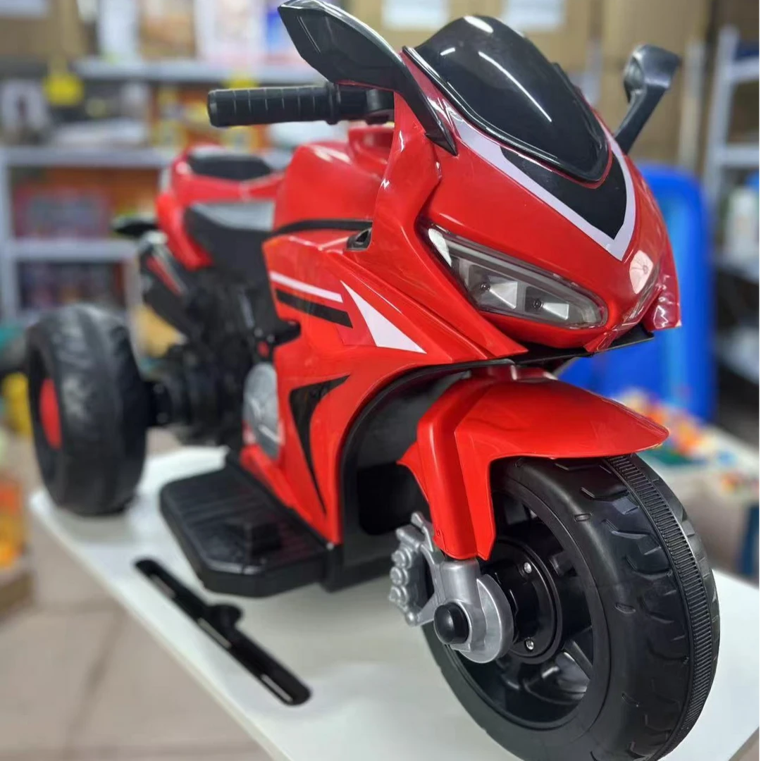 充电款儿童电动摩托车带音乐灯光适合1-5岁宝宝科学实验