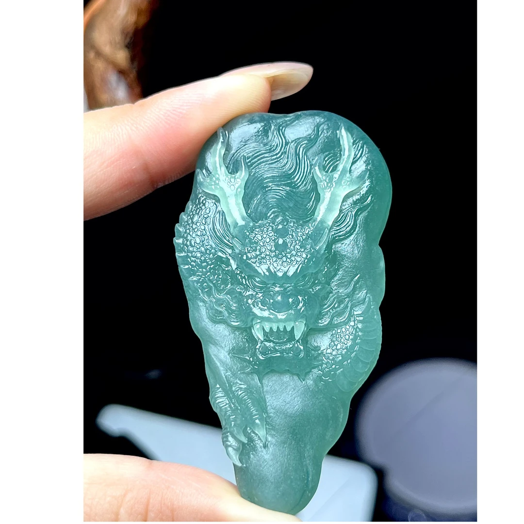 已结缘，缅甸翡翠A货冰胶龙