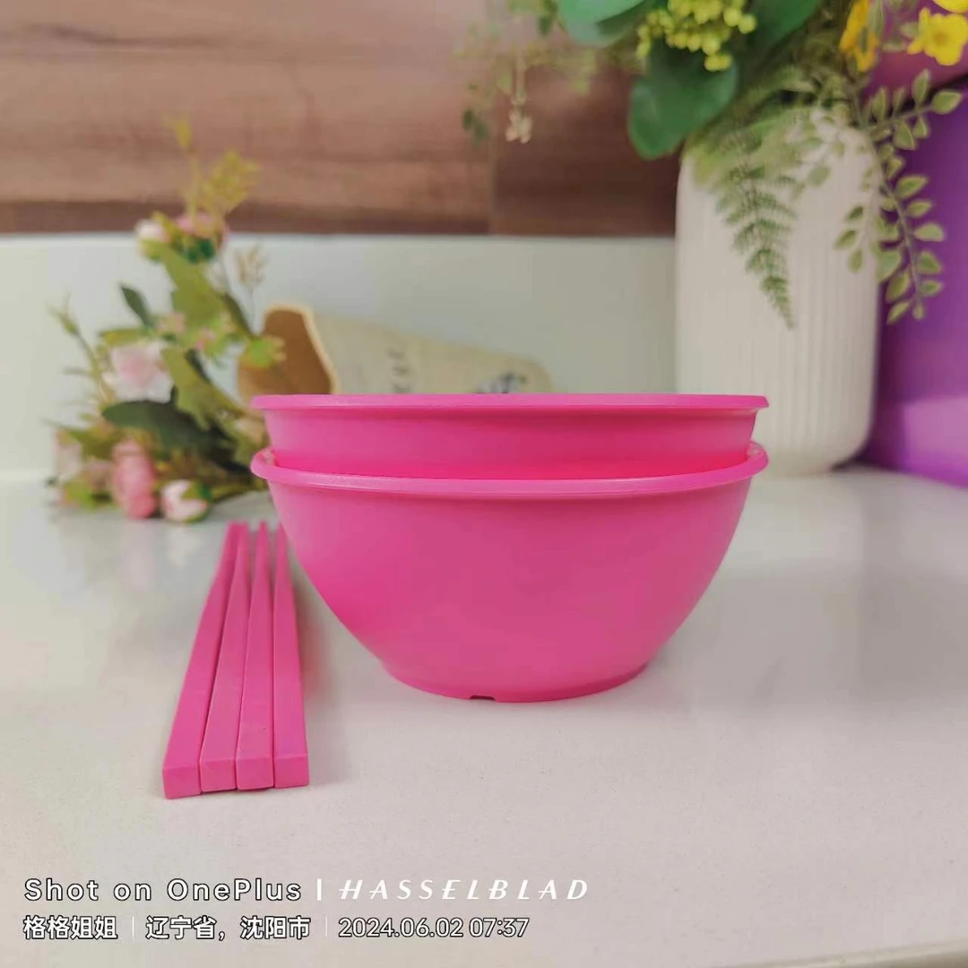 （外）花团锦簇碗筷套装 400毫升/  微波 /隔水蒸/加厚/防滑